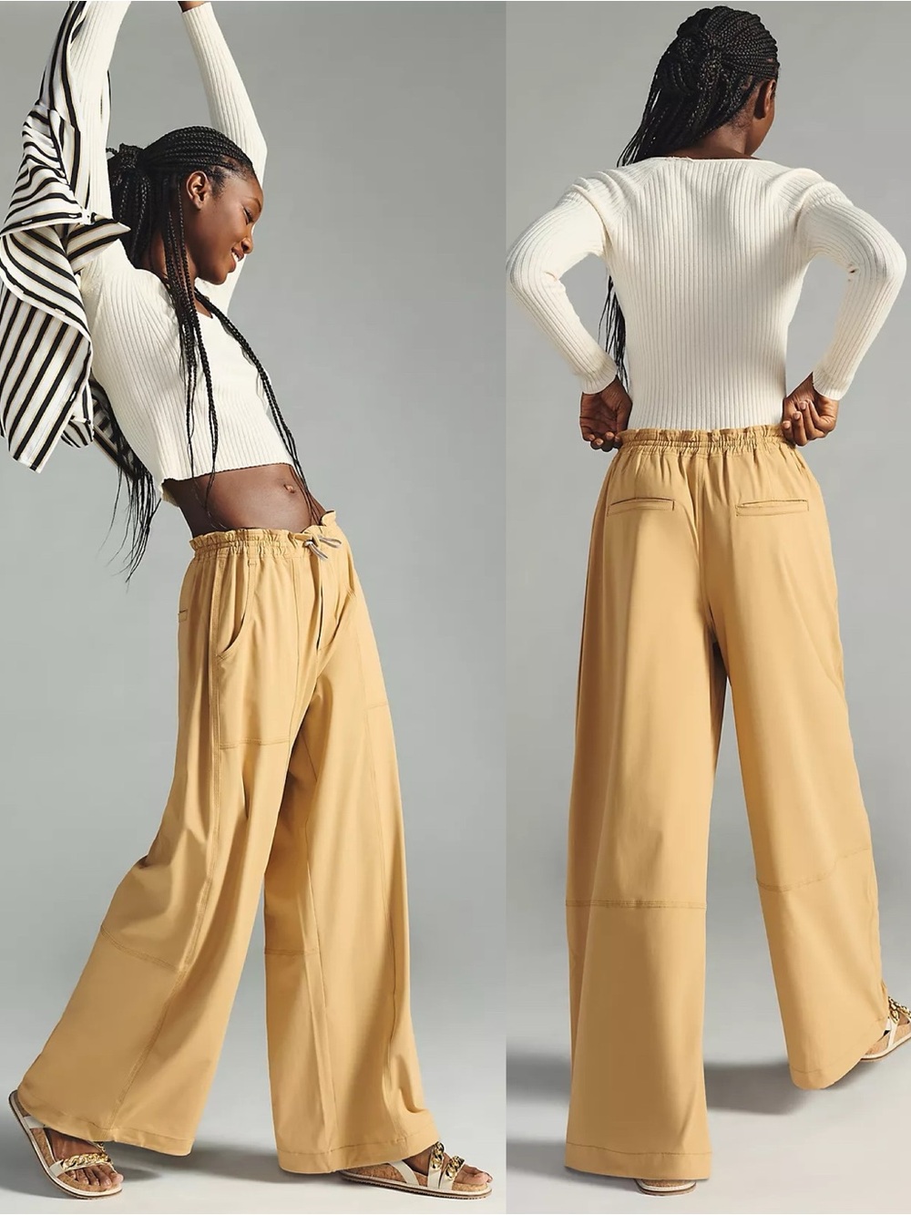 Anthropologie | NWT By Anthropologie Wide Leg Parachute Pants Large